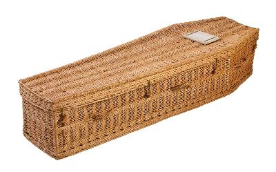 Traditional willow coffin brochure
